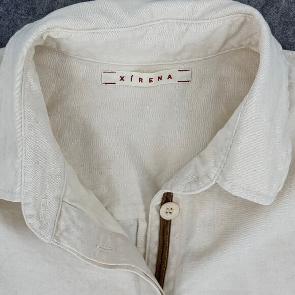 Xirena Romper Cream Shorts Cotton size Medium - Picture 3 of 4